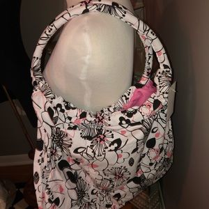 NWT floral fabric lightweight bag w/ double straps